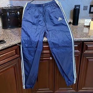 Blue and White Large Adidas Pants